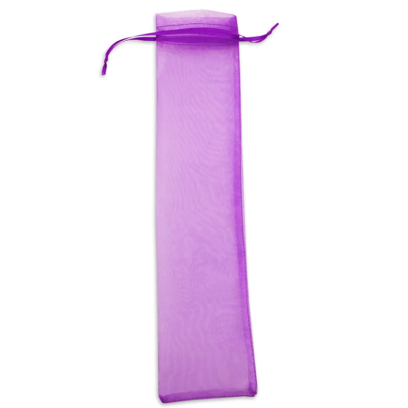 bolsa organza abanico lila