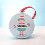 bola navidad elfo