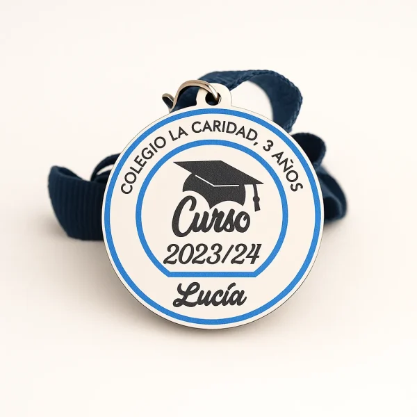 medalla madera personalizada 5 mm