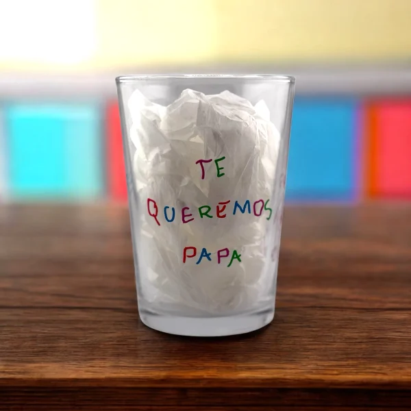 vasos personalizados cristal dedicatoria