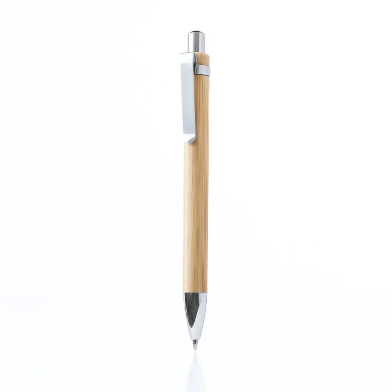 boligrafo madera personalizado punta metalica