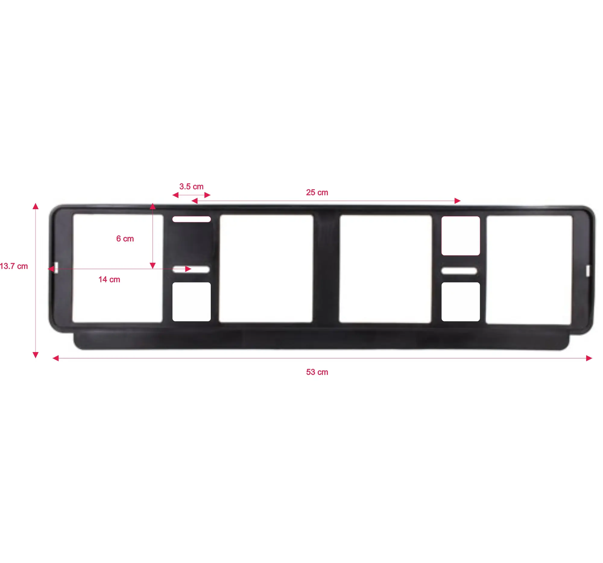 portamatriculas personalizado medidas