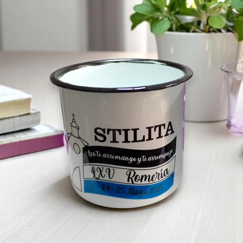 taza metalica personalizada eventos