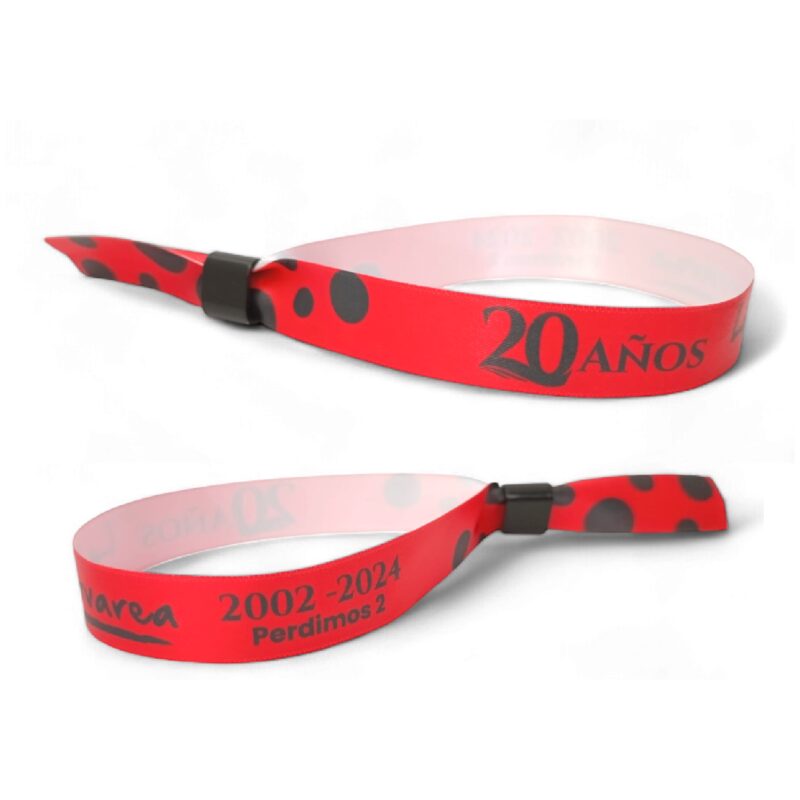 pulseras de tela personalizada con cierre