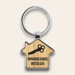 Llavero Casa Madera y Metal