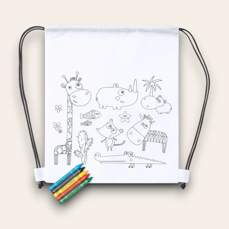 mochila cuerdas con colores