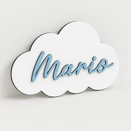 nube con nombre dm blanco relieve