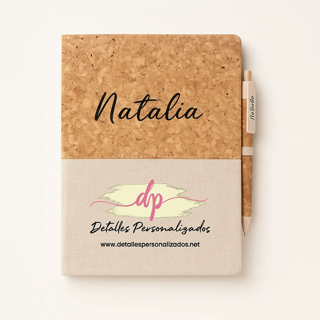 bloc de notas personalizado con boligrafo