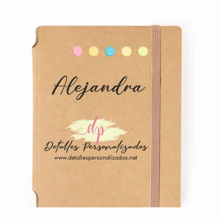 bloc notas personalizado y boligrafo
