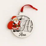 Bola Papá Noel con Inicial