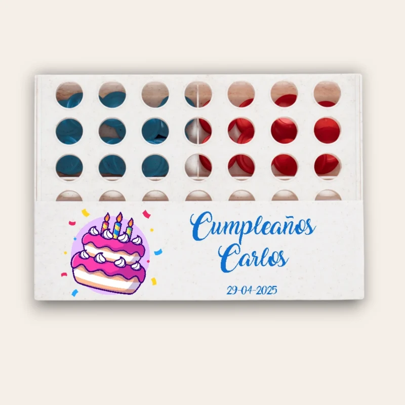 cuatro en raya personalizado cumpleanos photoroom