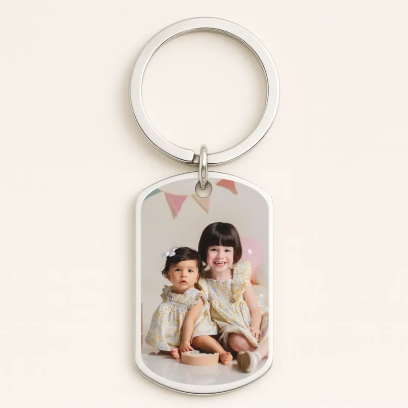 llavero metalico foto personalizada