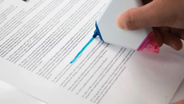 marcador fluorescente triangular personalizado