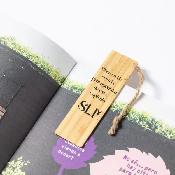 marcapagina personalizado bambu