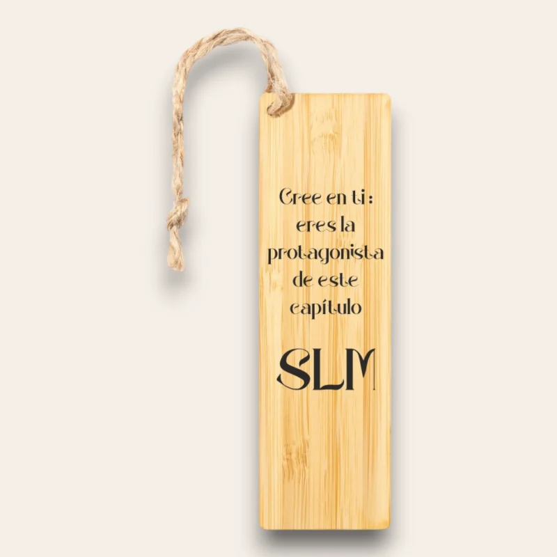 marcapaginas bambu personalizado