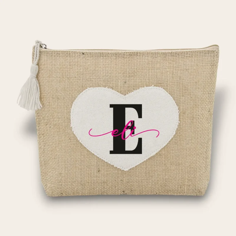 neceser yute corazon personalizado