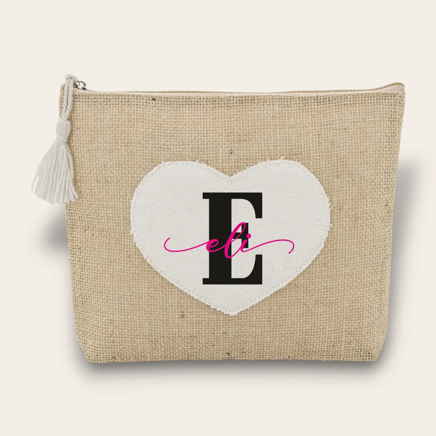 neceser yute corazon personalizado