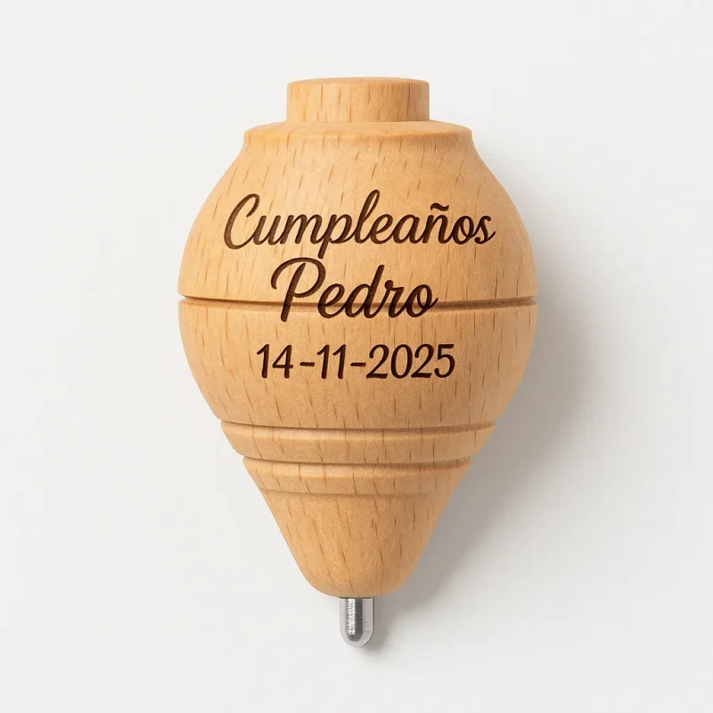 peonza personalizada cumpleanos