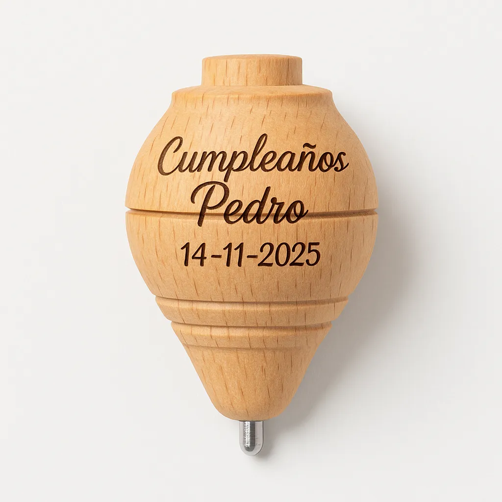 peonza personalizada cumpleanos