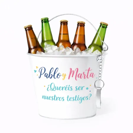 cubo metalico personalizado testigos