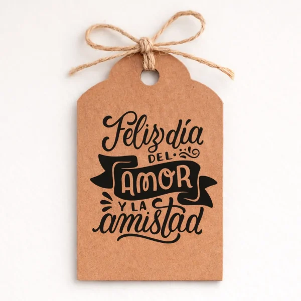 tarjeta regalo kraft con cuerda 50 80mm