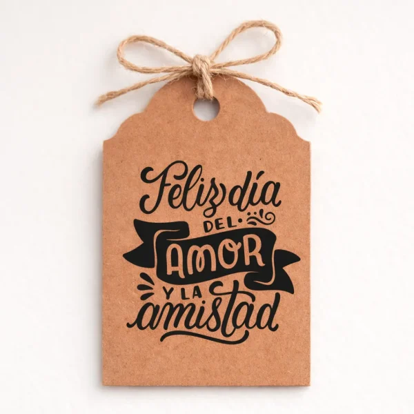 tarjeta regalo kraft con cuerda 63 90mm