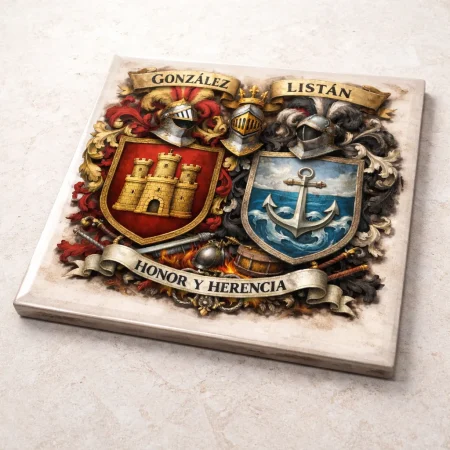 azulejos con escudos heraldicos