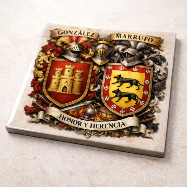 azulejos con escudos heraldicos apellidos