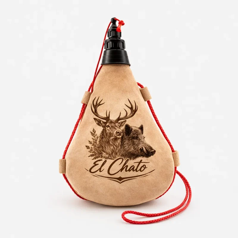 bota vino piel personalizada grabado