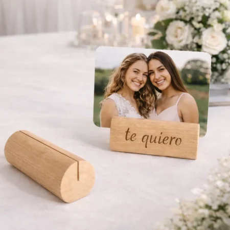 soporte fotos madera