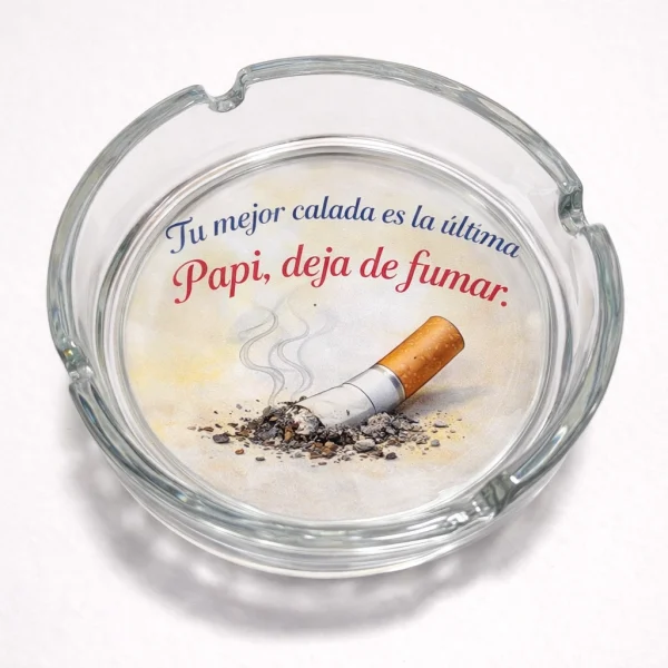 cenicero cristal personalizado deja de fumar