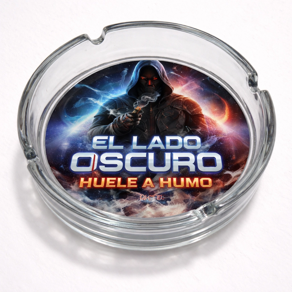cenicero cristal personalizado el lado oscuro