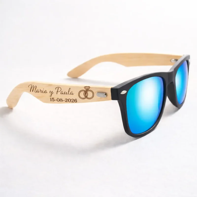 gafas boda personalizadas azules