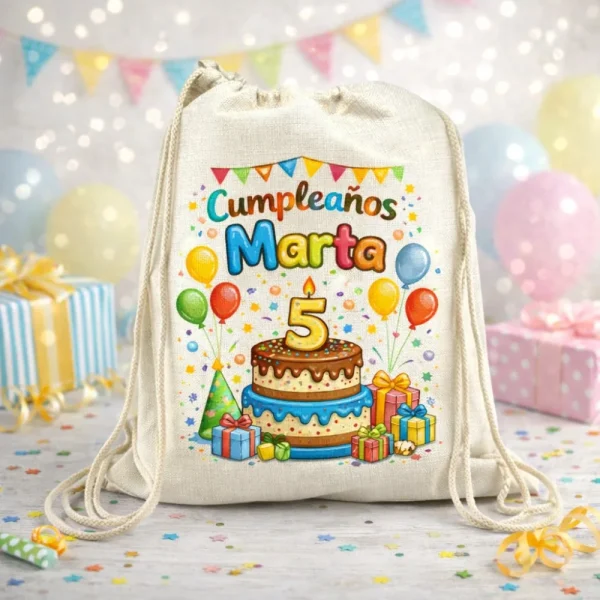 mochila personalizada cumpleanos