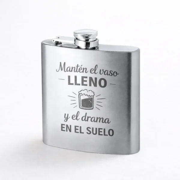 petaca acero inox personalizada