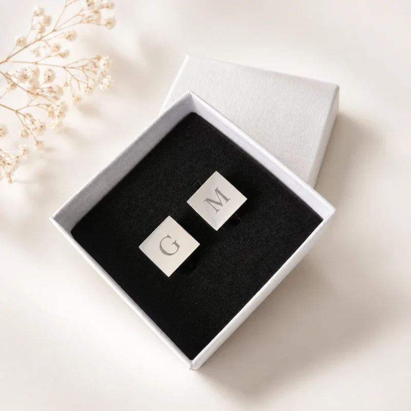 gemelos personalizados cuadrados