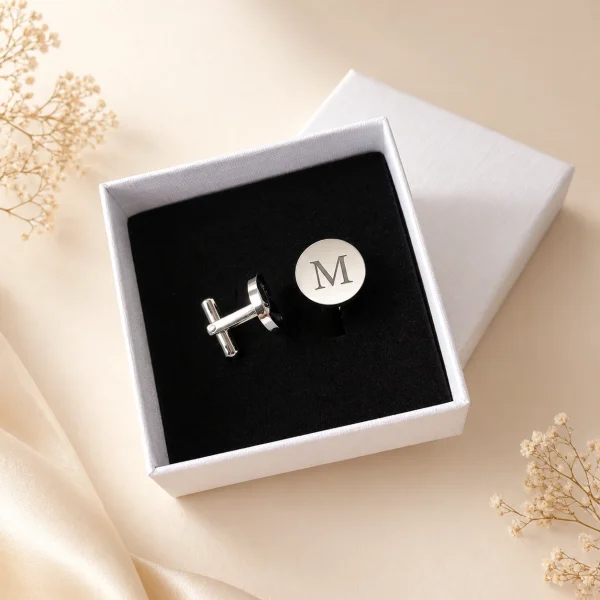 gemelos personalizados redondos