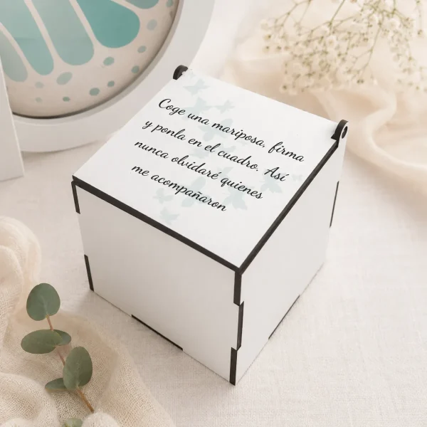cuadro firmas mariposa caja