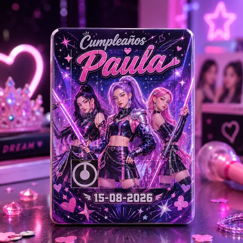 rompecabezas personalizado cumpleanos kpop