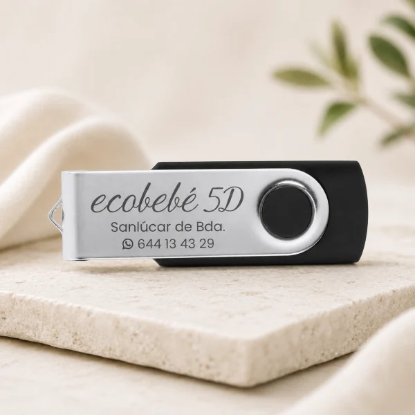 memoria usb personalizada negro