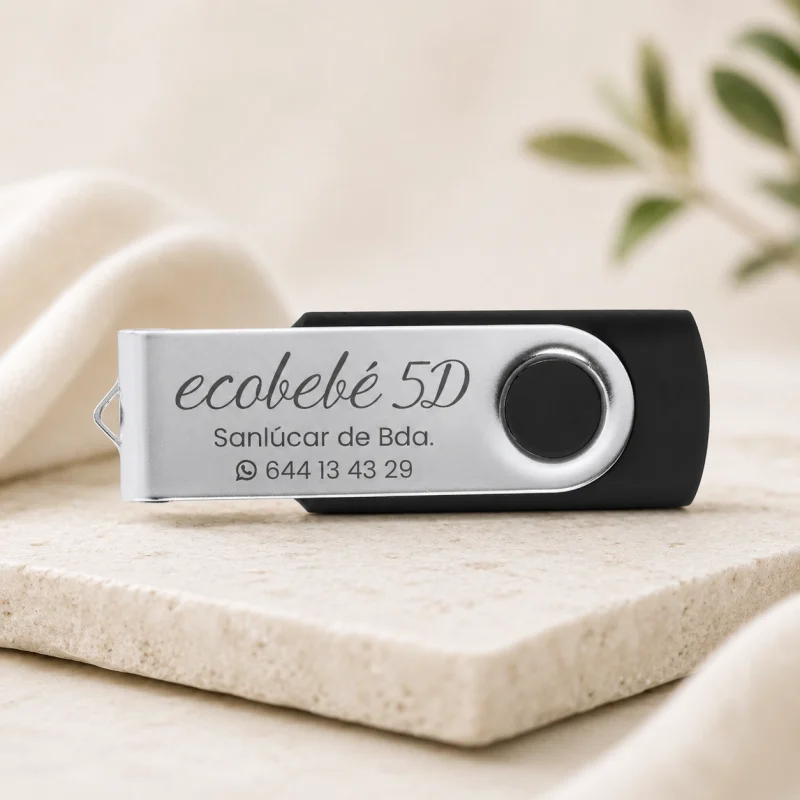 memoria usb personalizada negro