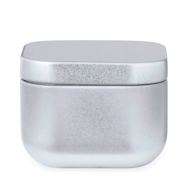 vela tarro metal plata