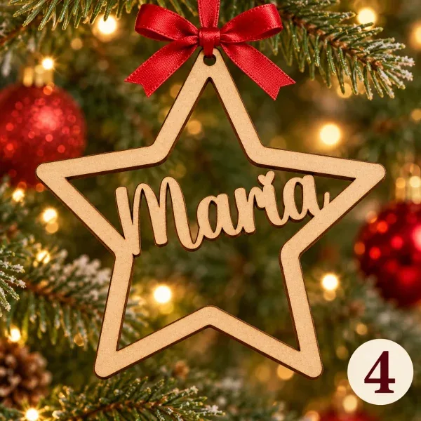 estrella navidad madera nombre 4