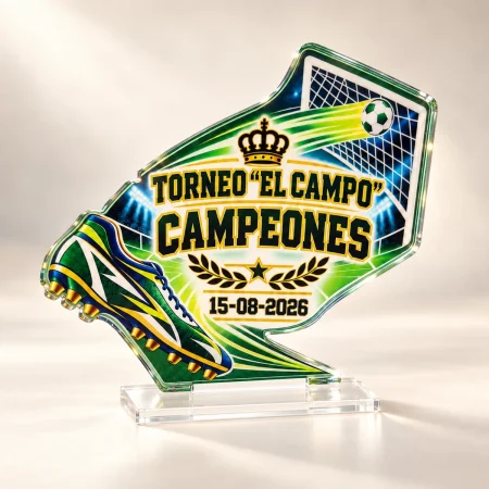 trofeo futbol personalizado